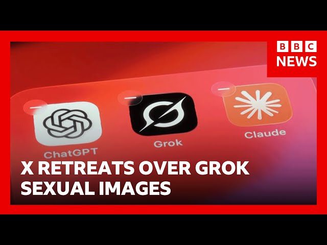 X to stop Grok AI from undressing images of real people after backlash | BBC News