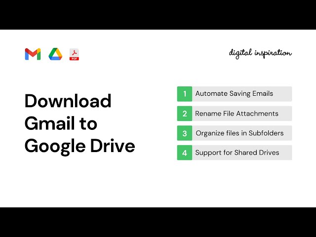 Download Emails from Gmail to Google Drive Automatically