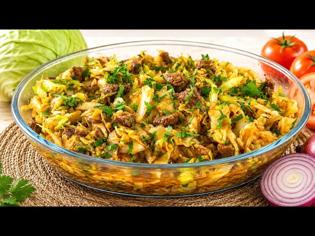 🔥CABBAGE MADE THIS WAY YOU'LL WANT TO EAT EVERY DAY! Delicious!