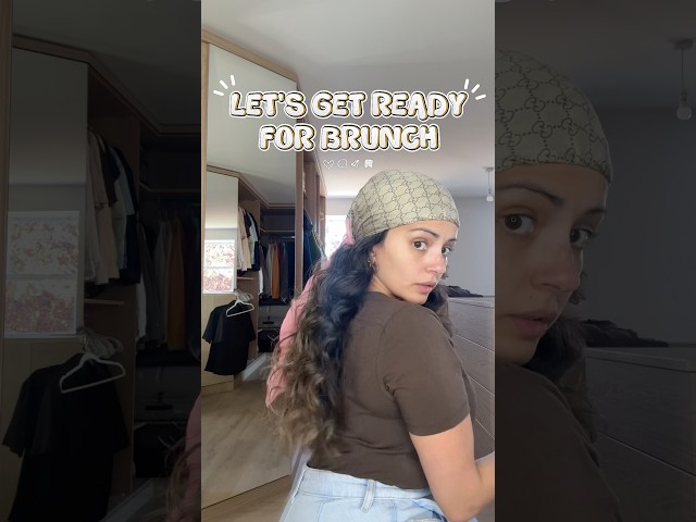 Let’s get ready to go to brunch 🤍 glowy skin, natural vibes always!