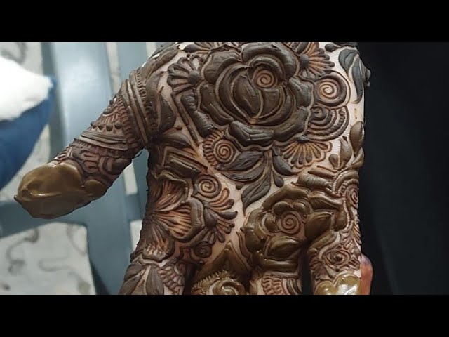 Side Patchwork Mehndi Design Step-by-Step Tutorial