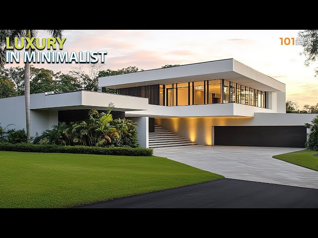 Modern Luxury House Architecture with Minimalist Exterior Design