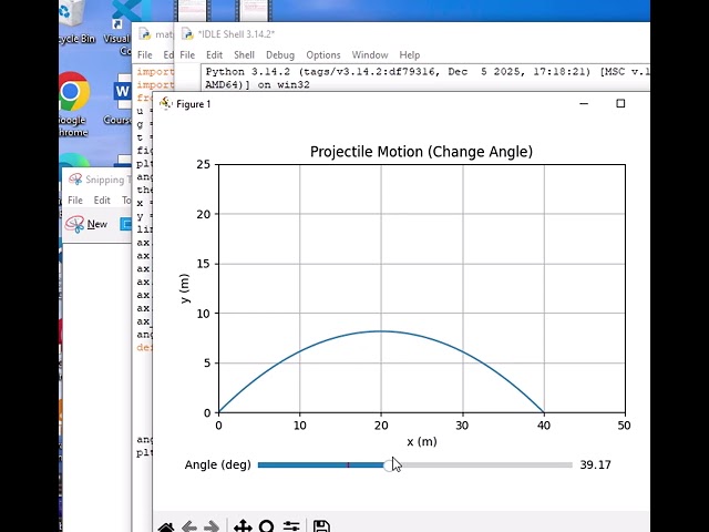 Python Tutorial - Projectile Motion