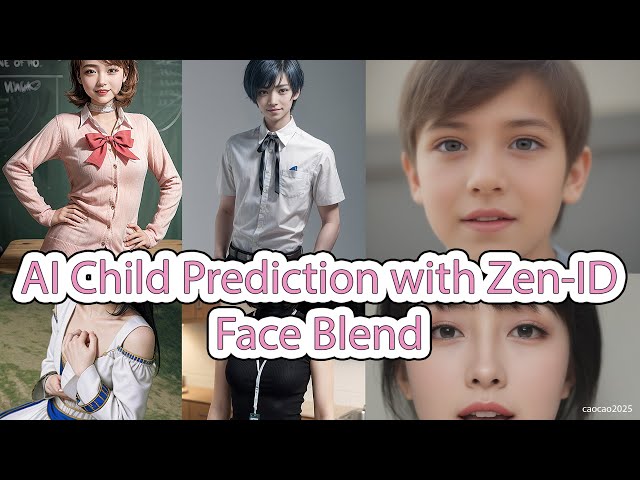 AI Genetic Mixer! Generate Unique FICTIONAL Faces by Blending 2 People in ComfyUI (Zen-ID)