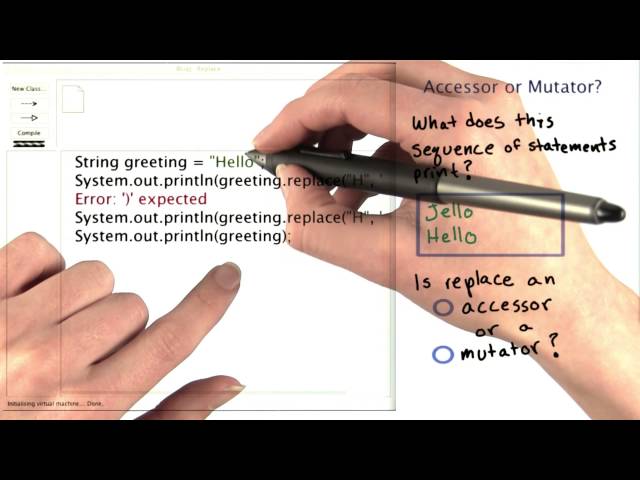 Accessor or Mutator? - Intro to Java Programming