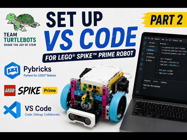 How to Setup VS Code with Pybricks for FLL | Tutorial #fll #bioglow #spikeprime #pybricks #vscode