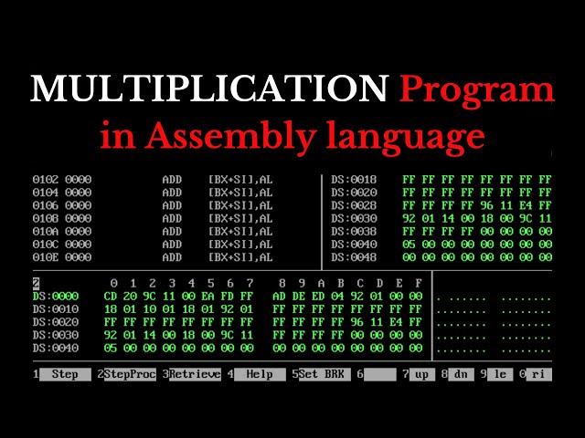 8086 Program to MULTIPLY 2 numbers | Assembly Language Program | Multiplication |