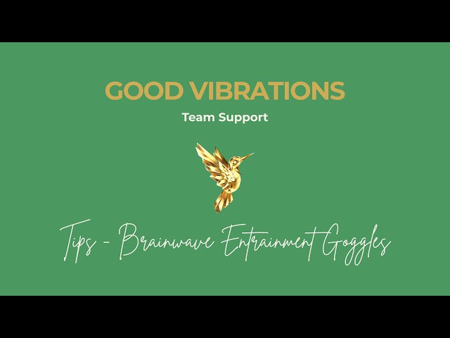 iMRS Brainwave Entrainment System Goggles Tutorial and more