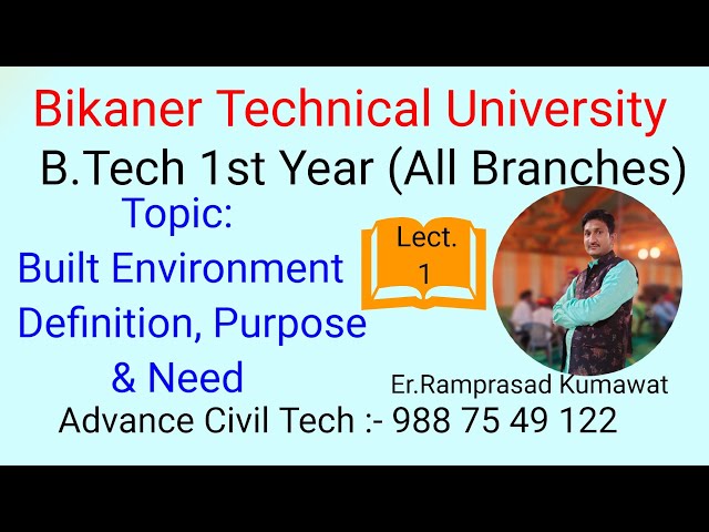 What do you mean by built environment? Definition of built?