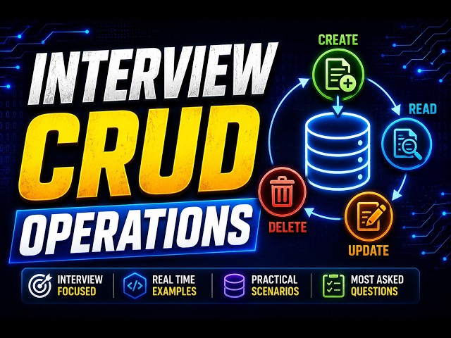 interview Build User Application CRUD Operations | Java 8 | Spring Boot | RESTAPI | MySQL | Postman