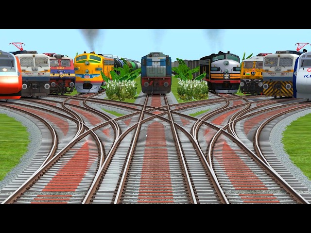 Trains And Railroads Gameplay | freight trains | train videos cartoon | indian steam train videos