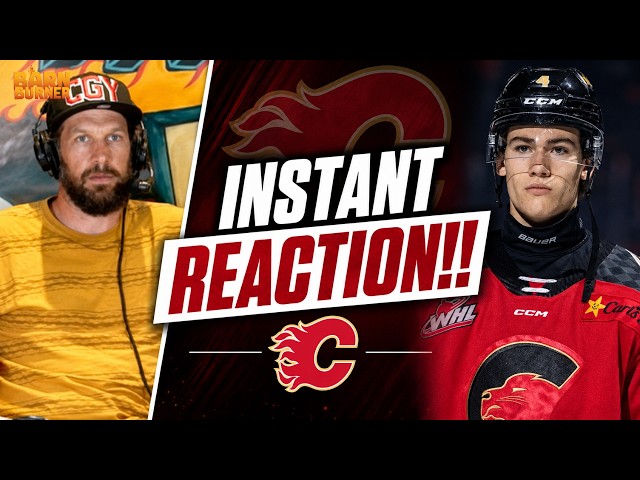 THE CALGARY FLAMES DRAFT CARSON CARELS 🔥 | INSTANT REACTION