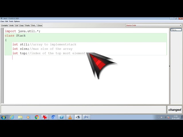 CLASS 12  COMPUTER SCIENCE: STACK DATA STRUCTURE