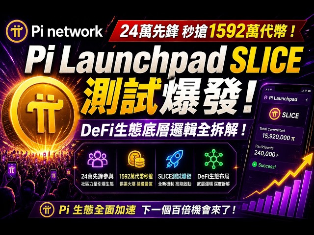Pi Network: 240,000 Pioneers Snap Up 15.92 Million Tokens! Pi Launchpad SLICE Testnet Explodes, D...
