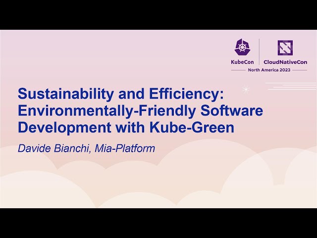 Sustainability and Efficiency: Environmentally-Friendly Software Development with... Davide Bianchi
