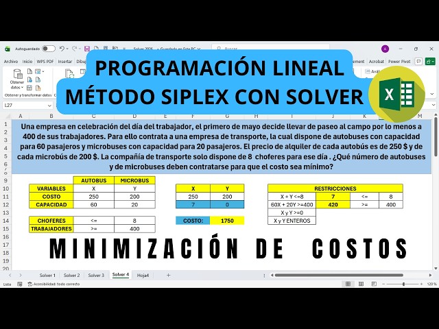 Minimizing Transportation Costs with Excel Solver | Optimization Problem ✅