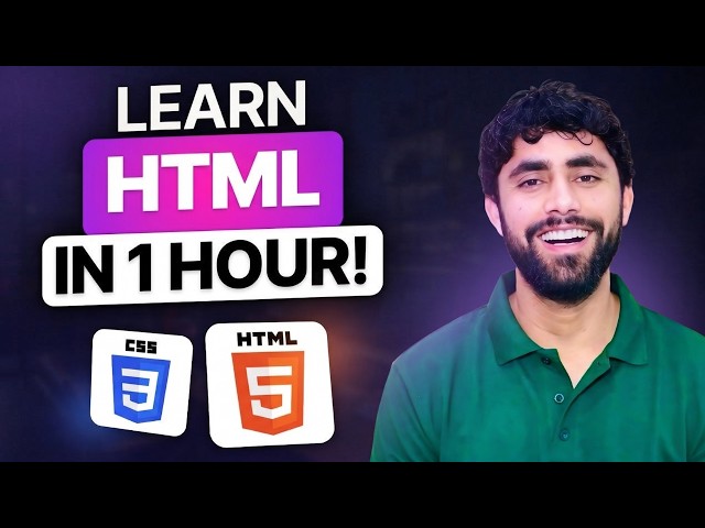 HTML Crash Course for Beginners | Learn HTML in One Video (HTML Tutorial)