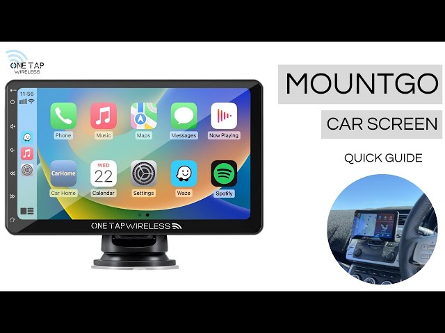 MountGo Car Screen with Apple CarPlay & Android Auto | Quick User Guide