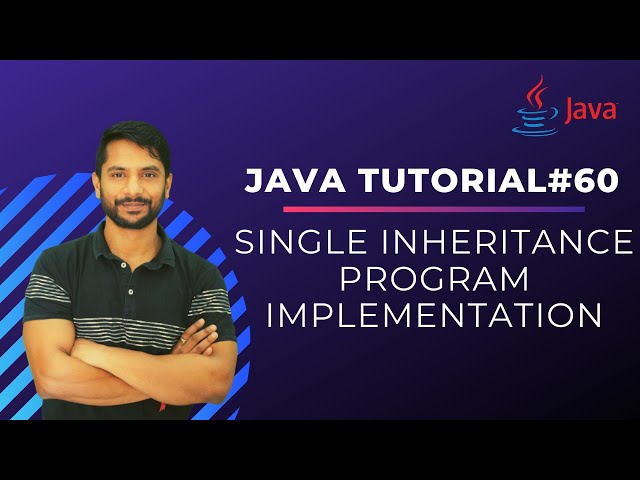Single Inheritance in Java | Program Implementation | In Hindi