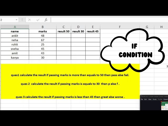 IF CONDITION IN EXCEL | #excel #exceltips #dataanalysis