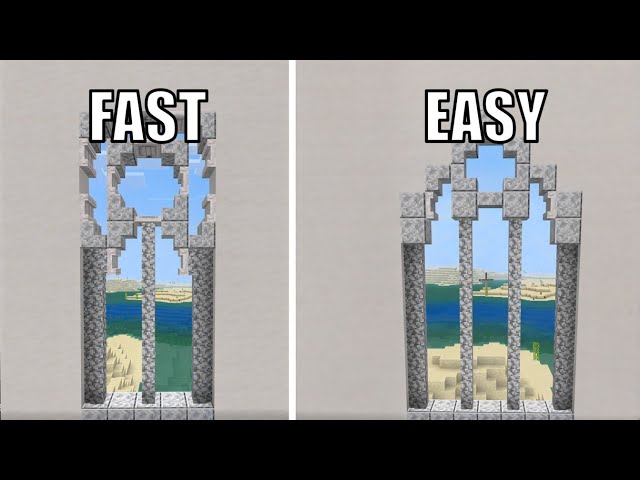 3+ MINECRAFT MEDIEVAL WINDOW DESIGNS!