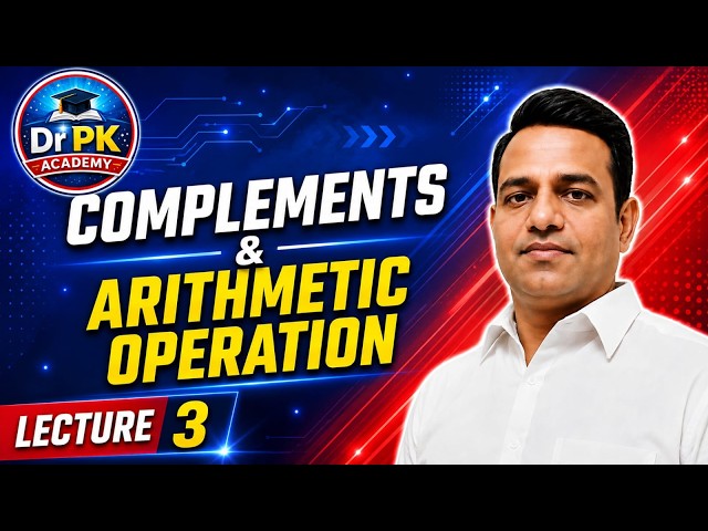Complements and Arithmetic Operation || 1's, 2's, 9's & 10's Complement ||Gate, ESE, University Exam