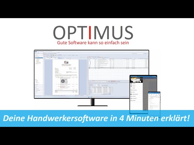 Optimus - Deine Handwerkersoftware in 4 Minuten erklärt