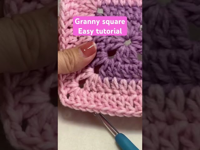 How to Crochet Granny Square for Absolute Beginner | Easy to follow  #crochet #grannysquare