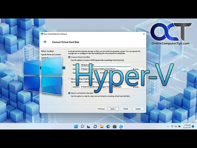Create a Virtual Machine in Microsoft Hyper-V Manager