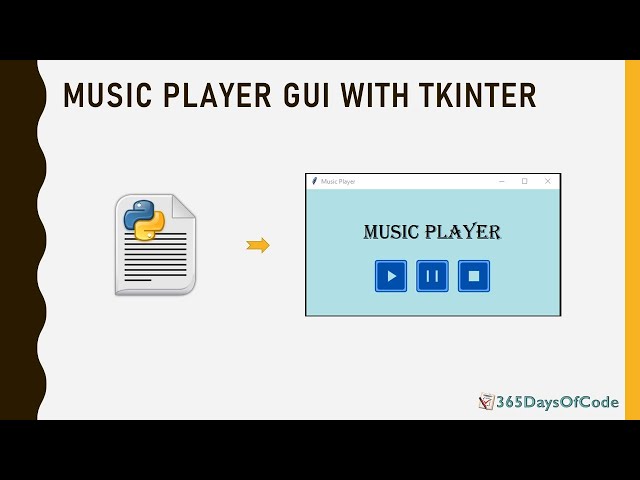 Music Player GUI with Tkinter - Python | Complete Project | python-vlc
