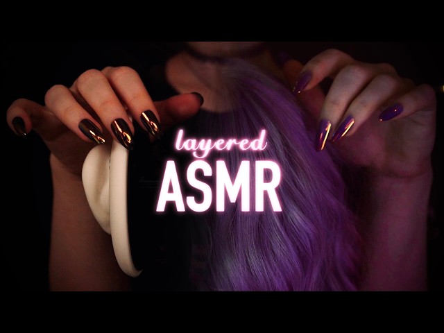 layered ASMR | Head Scratching & Ear Attention - Subtle Whispering, Rain Ambience