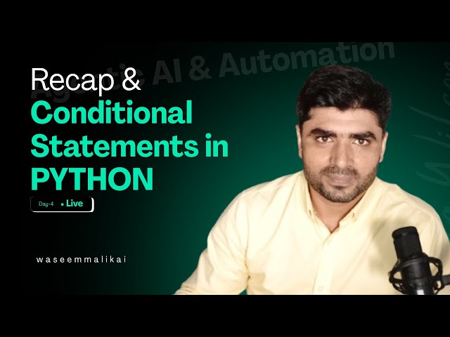 Day 05: Python Conditional Statements  |How to make Decision Logic