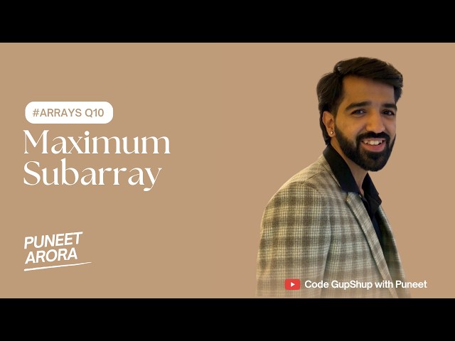 🚀 Maximum Subarray | JavaScript | Interview Preparation Series
