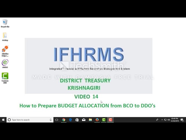 IFHRMS VIDEO 14 Budget allocation