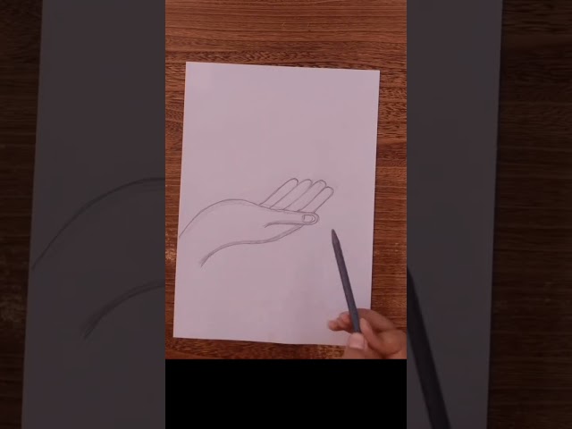 Pencil Sketch of Hand/ Sketch for beginners/ Easy tutorial