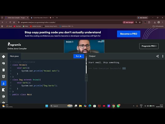 3. Single Inheritance | OOPS In Java Bangla Tutorial
