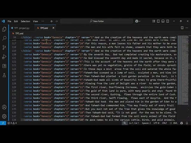 Live Tutorial: Create a Custom Holyrics Bible XML with Python and virtual studio| Step-by-Step Guide