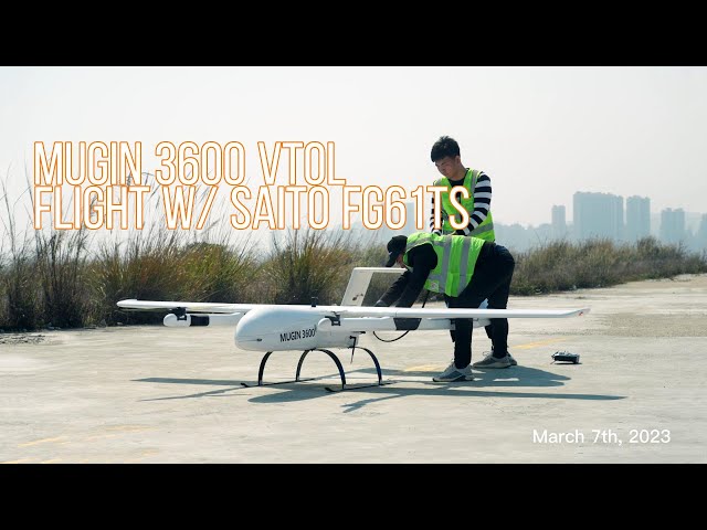 Mugin 3600 VTOL 6 Hours Flight Endurance w/ Saito FG61TS Engine