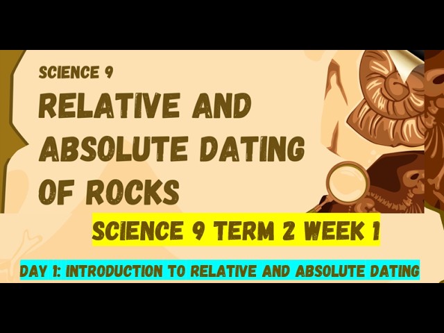 Science 9 Term 2 Week 1 Day 1 - Introduction to Relative Dating and Absolute Dating