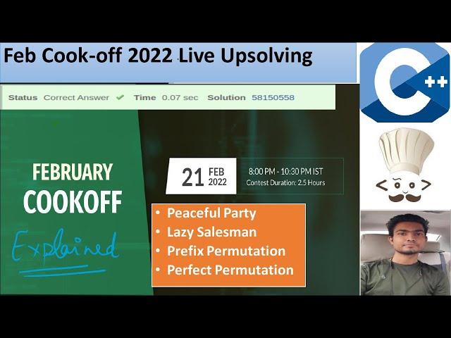 CodeChef February Cook-Off 2022 Division 3 Detailed Explanation || CodePlayJatin