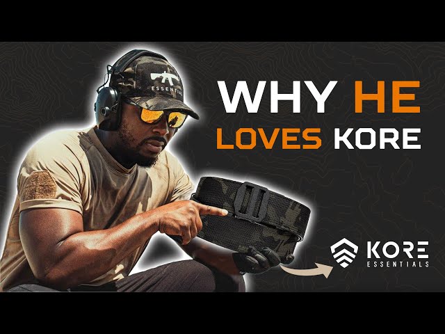 COLION NOIR Shows off his KORE ESSENTIALS EDC Gun Belt!
