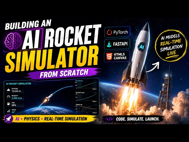 I Built an AI SpaceX Rocket Simulator in Python! 🚀 (Full Stack)