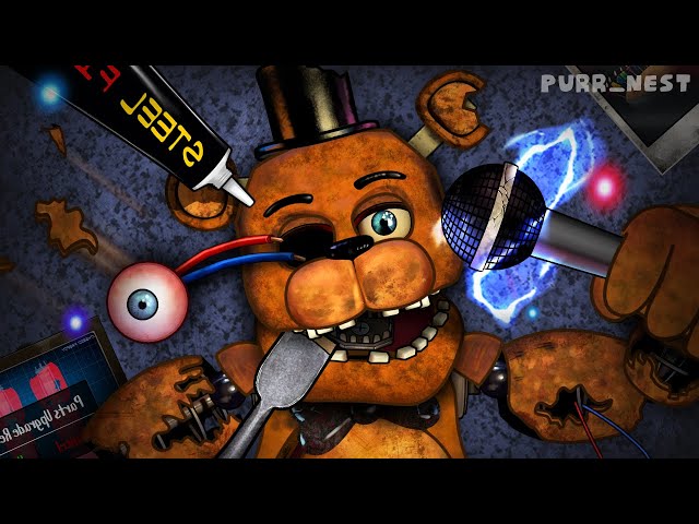 FNAF Withered Freddy ASMR Repair Animation|Restoration Work|Five Nights at Freddy’s
