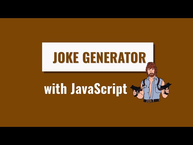 Random Joke Generator with Vanilla JavaScript