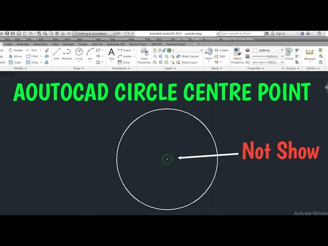 AutoCAD Circle Center Not Showing? | Aoutocad Object Snap 