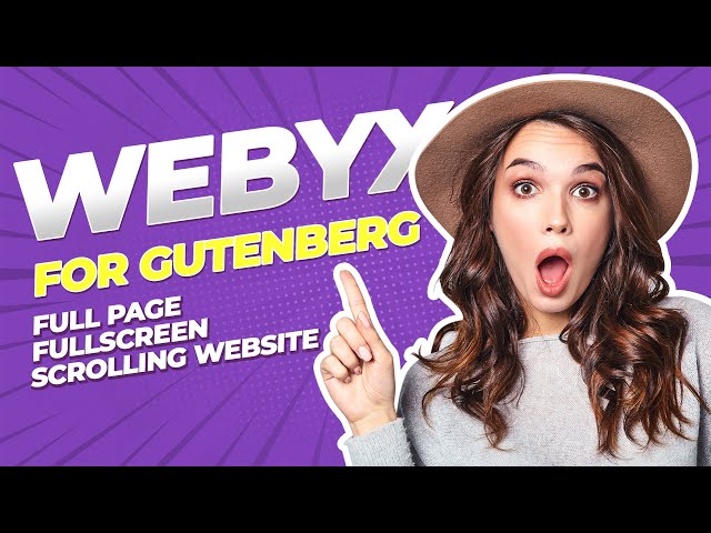 How to enable a classic horizontal scrolling effect on a website with Webyx for Gutenberg Pro