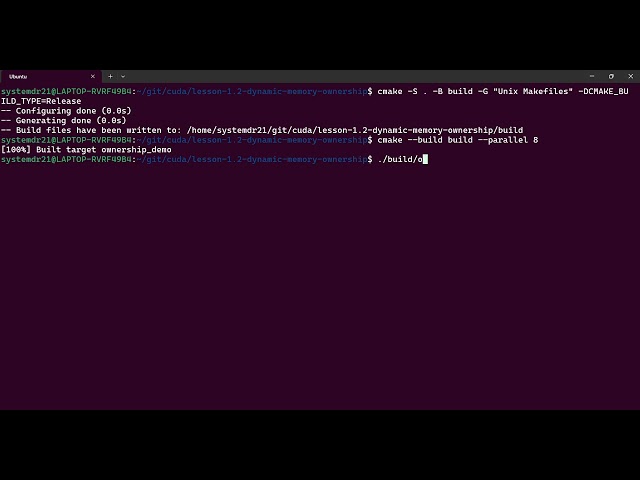 Lesson 1.2 : Dynamic memory: malloc, new, delete, and who owns what