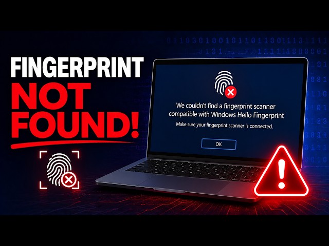 Fingerprint Sensor Not Found? Fix Windows Hello Fingerprint