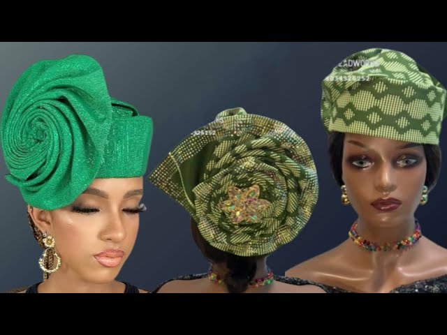 How to make Zara Cap with Aso-oke and Rose Fan design #trending #turban #zaracap #tutorial