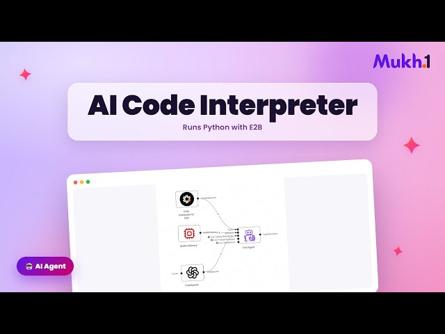 AI Data Analyzer | Python Code Interpreter with E2B (Mukh.1)
